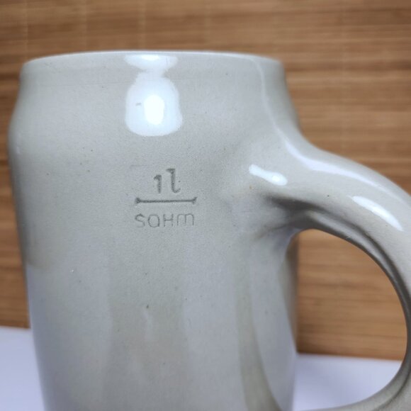 German Beer Stein 200 Anniversary Vintage Dinkel Acker 1 Litre Stoneware Ceramic - Picture 6 of 10